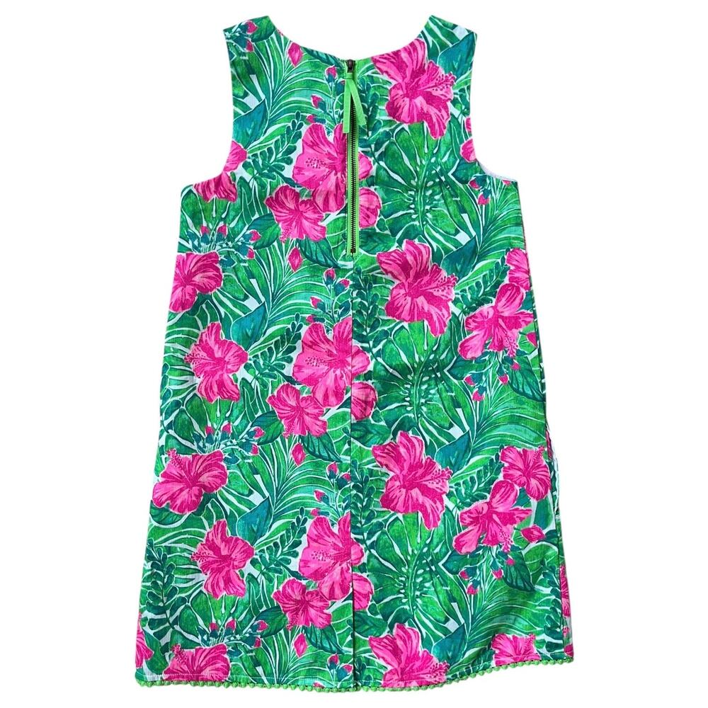 Tommy Bahama Colorful Floral Dress Lilly Inspired Lined Cotton Girl's 8 - Picture 7 of 8